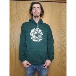 Picos De Europa Cantabria Green Hooded Sweatshirt Made In Spain Men's XL Diseño